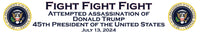 Donald Trump Attempted Assassination Fight Fight Fight Custom Framed Picture