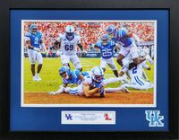 Kentucky Wildcats vs Ole Miss 2024 Josh Kattus Catch Custom Framed Picture